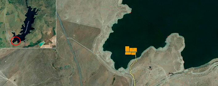 Fuente: ACCIONA, imagen aérea del embalse