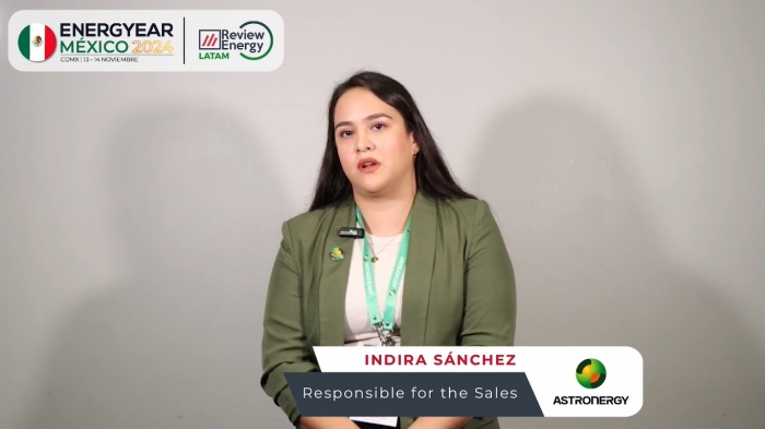 Entrevista a Indira Sánchez, Responsible for the Sales de Astronergy